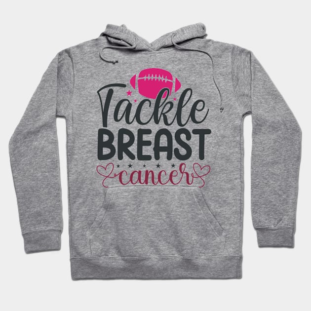 Tackle Breast Cancer Hoodie by Fox1999